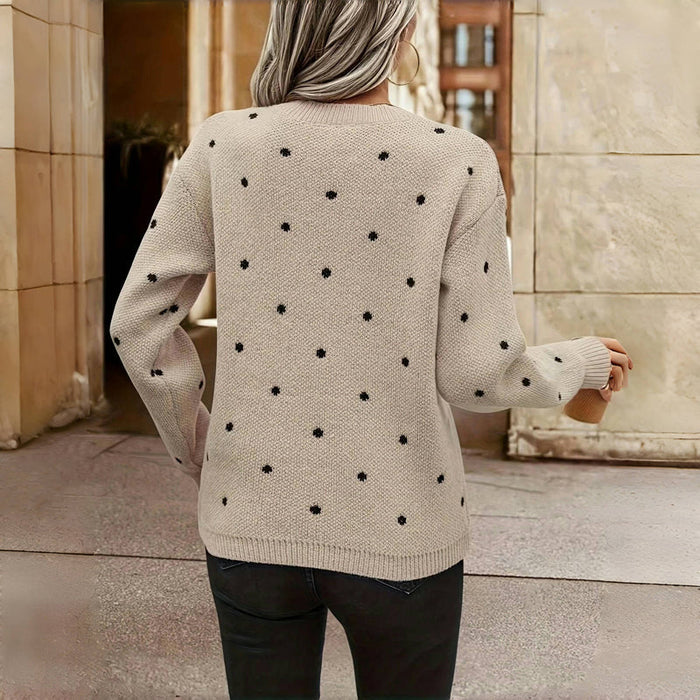 Elsa - Polka Dot Knitted Sweater