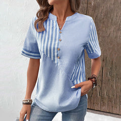 Lena - Casual Striped Blouse