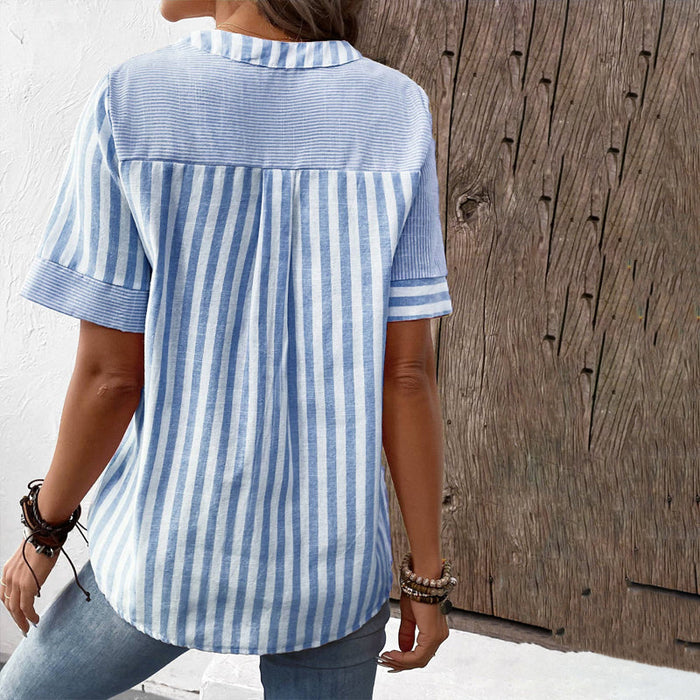 Lena - Casual Striped Blouse