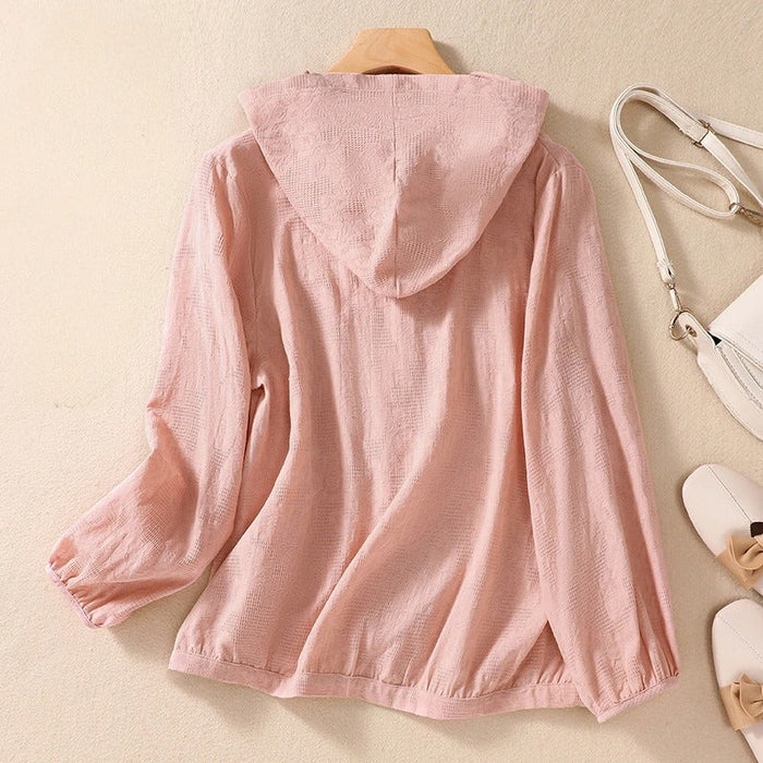 Livia – Linen Hooded Shirt