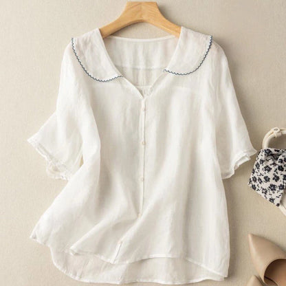 Clara – Linen Blouse