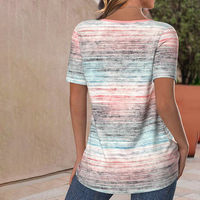 Coralie – Pastel Stripe Tee