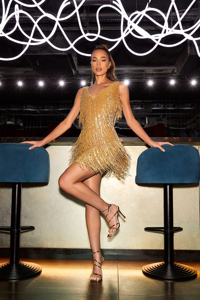Avianne – Radiant Fringe Mini Dress
