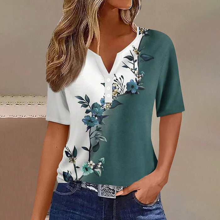 Aveline – Floral Panel Blouse