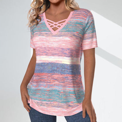 Mira - Gradient Striped Blouse