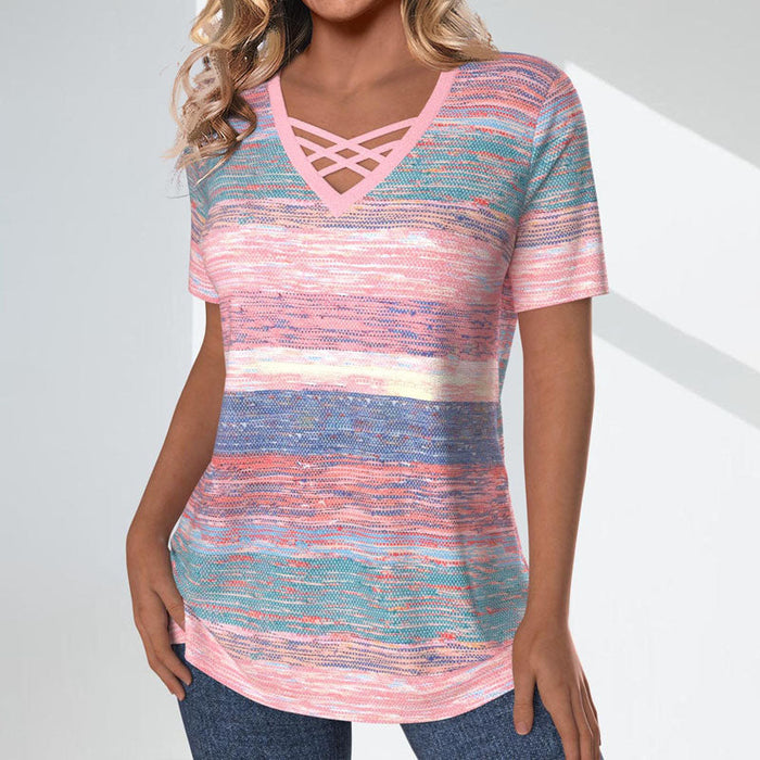 Mira - Gradient Striped Blouse