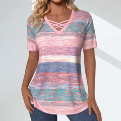 Mira - Gradient Striped Blouse