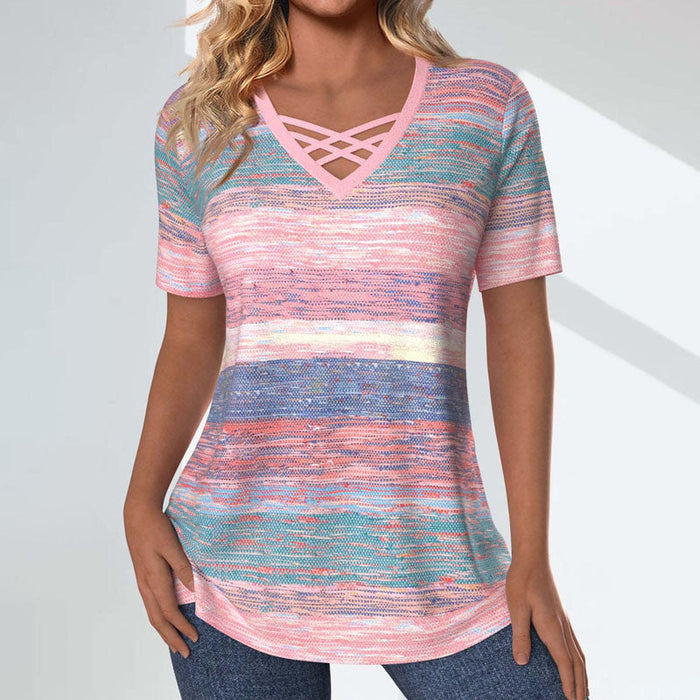 Mira - Gradient Striped Blouse