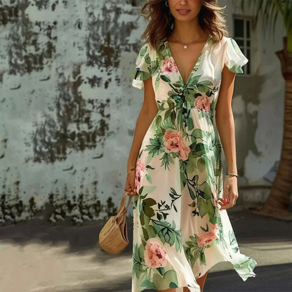 Brielle – Garden Bloom Midi Dress