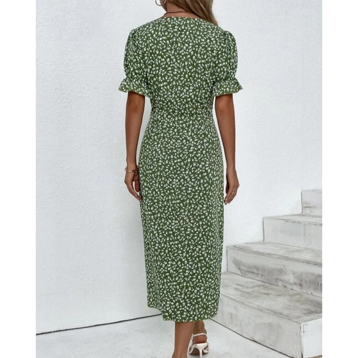 Coralie – Floral Wrap Midi Dress