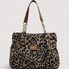 Sonia - Leopard Canvas Shopping Bag