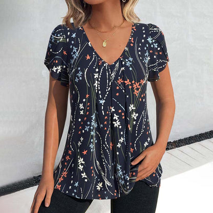 Maelle – Botanical Print Top