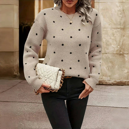 Elsa - Polka Dot Knitted Sweater
