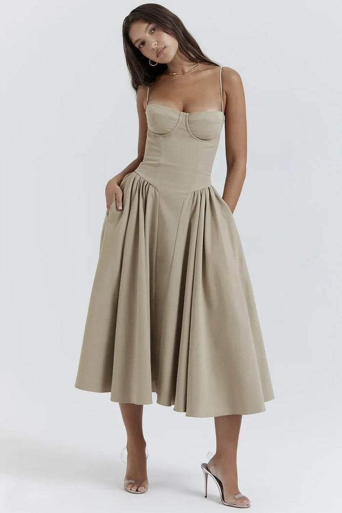 Seraphine – Sleeveless Midi Dress