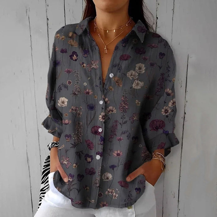 Norene – Vintage Floral Shirt