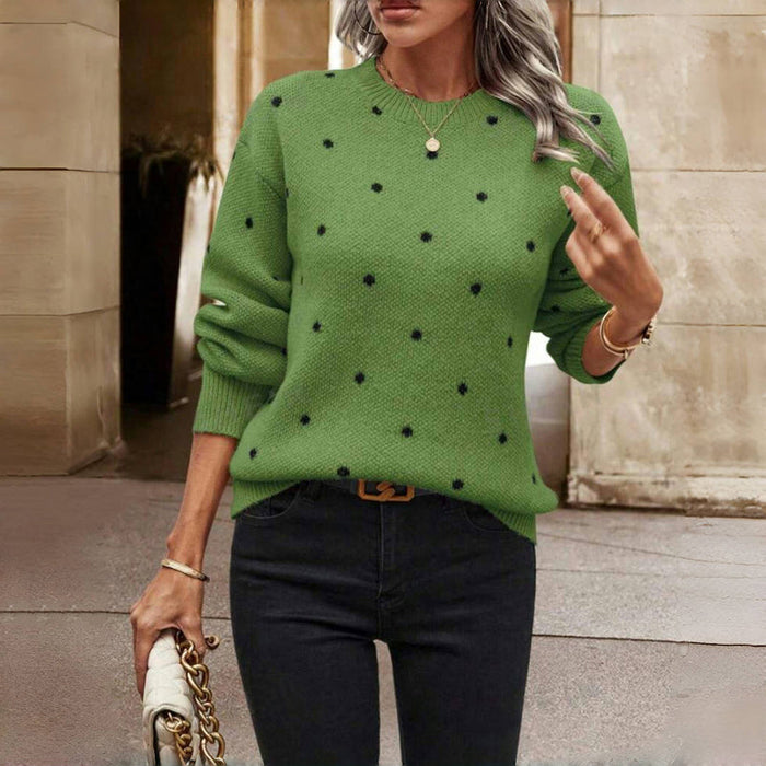 Elsa - Polka Dot Knitted Sweater
