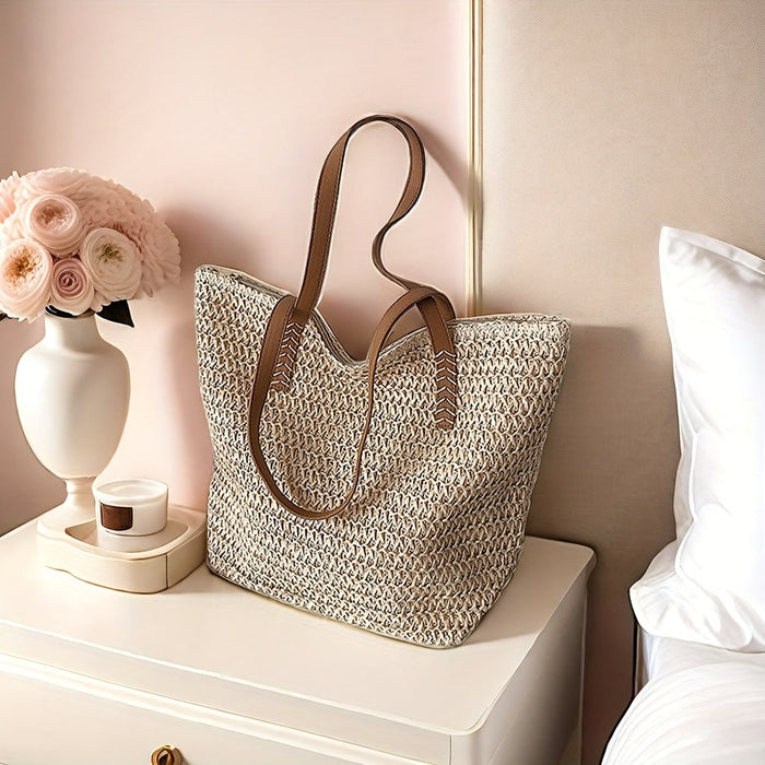 Chic Straw Woven Handbag