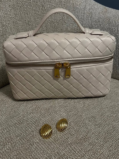 Juliette | Polished Structured Woven Bag