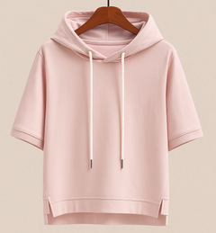 Lila – Short Sleeve Relaxed Hoodie