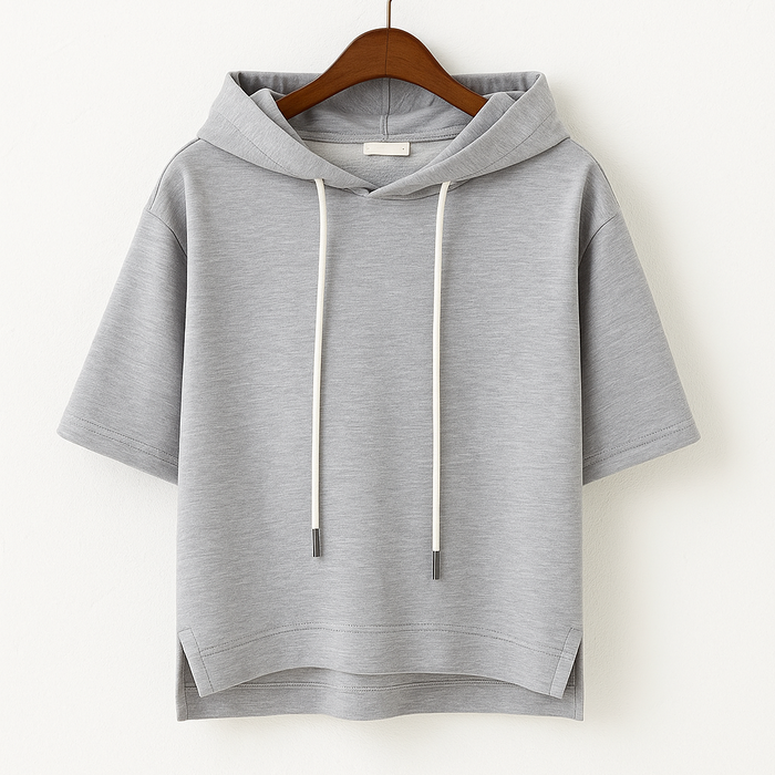 Lila – Short Sleeve Relaxed Hoodie