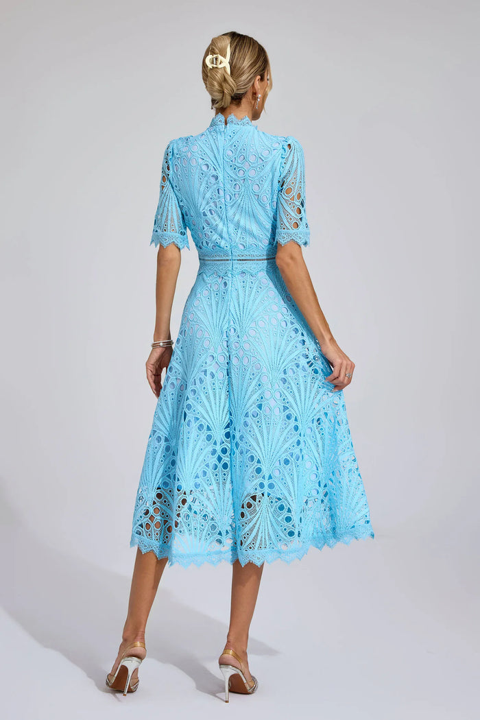 Vivienne – Lace Cut-Out Midi Dress