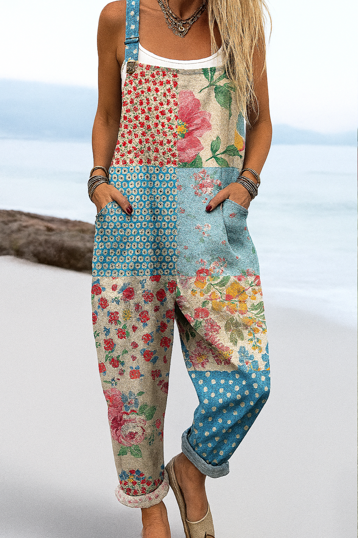 Abstract Avenue Dungarees