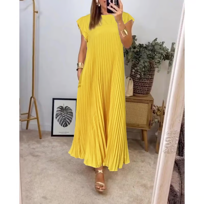 Isabelle - Timeless Pleated Maxi Dress