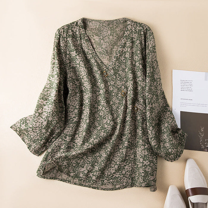 Mabel – Linen Poet Blouse
