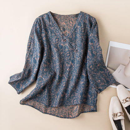 Mabel – Linen Poet Blouse