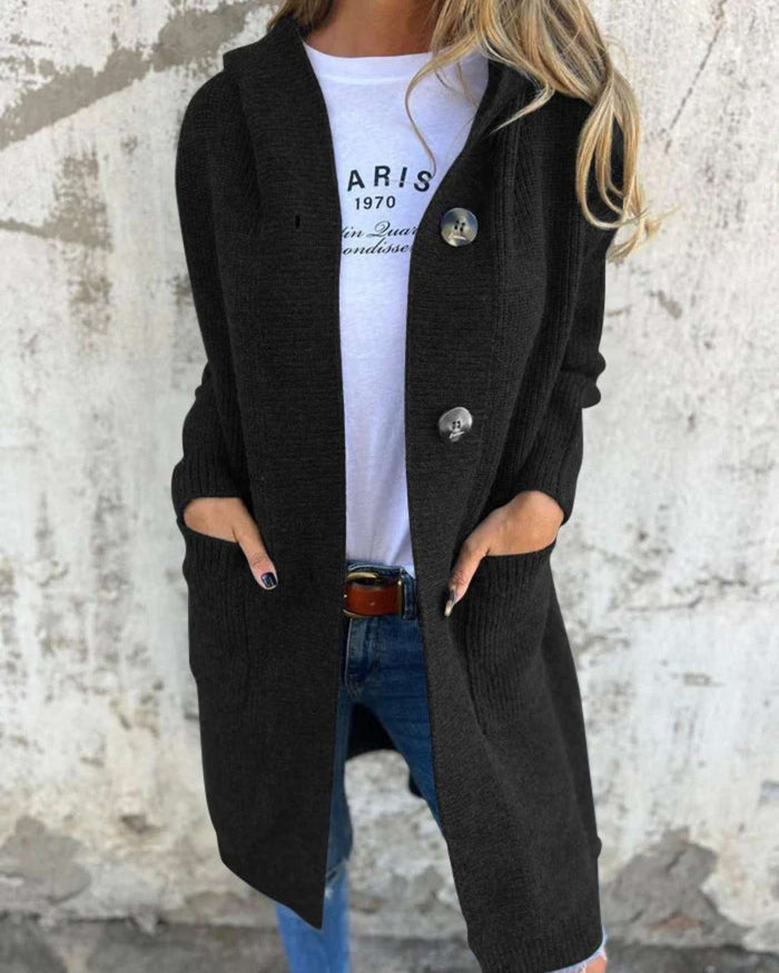 Lottie | Hooded Knit Elegance