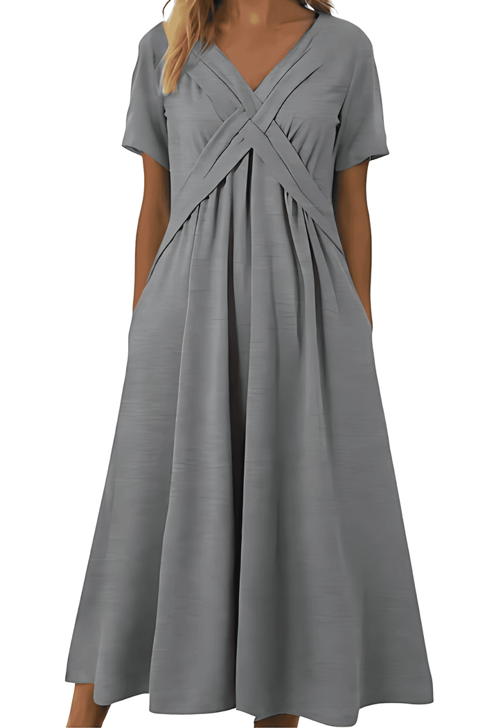 Luna – Elegant V-Neck Dress