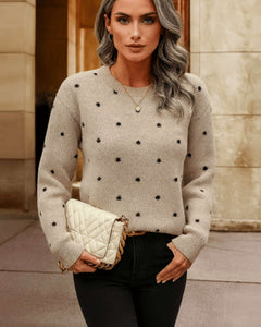 Elsa - Polka Dot Knitted Sweater