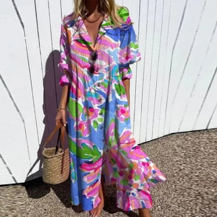 Amaya - Luxe Spring Boho Maxi Dress