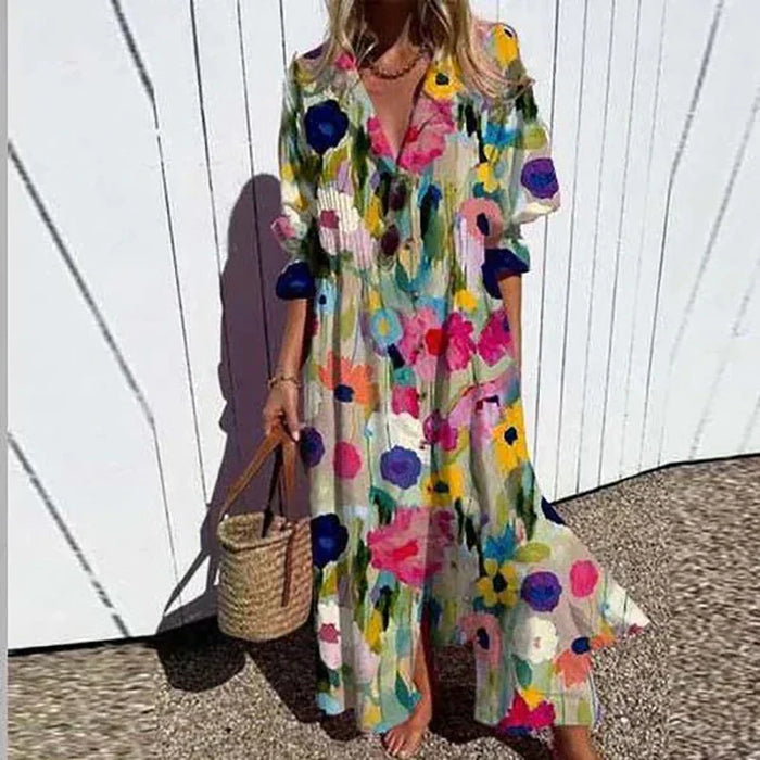 Amaya - Luxe Spring Boho Maxi Dress