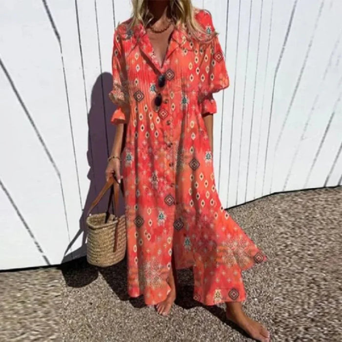 Amaya - Luxe Spring Boho Maxi Dress