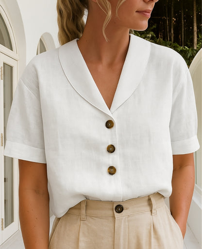 Celia Linen Blouse