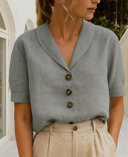 Celia Linen Blouse