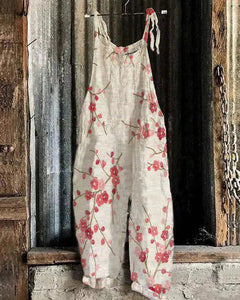 Plum Blossom Retro Jumpsuit