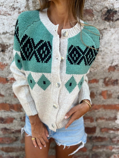 Allison |  Nordic Knit Cardigan