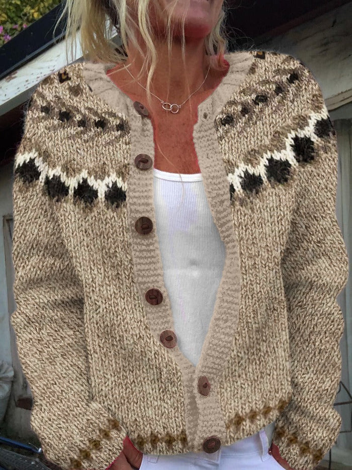 Aubree |  Nordic Knit Cardigan