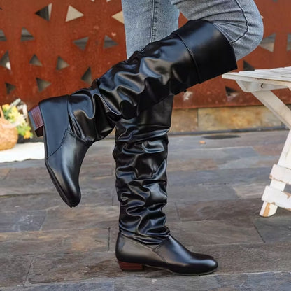 LIVIA | Elegant Slouchy Knee-High Boots