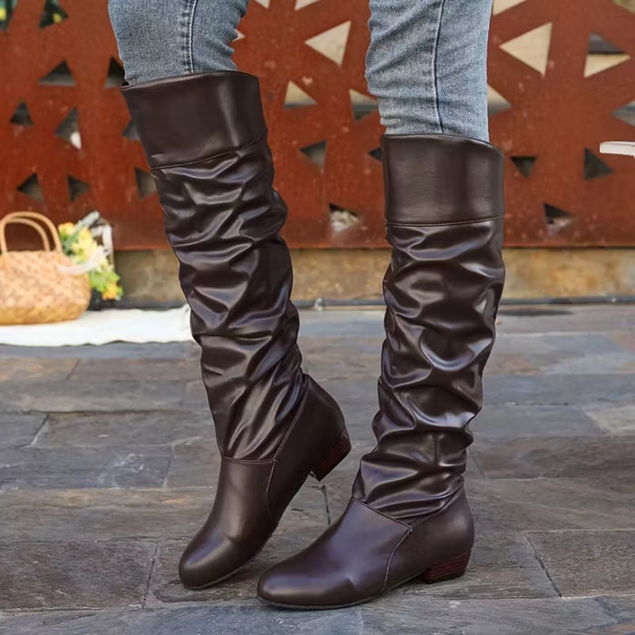 LIVIA | Elegant Slouchy Knee-High Boots