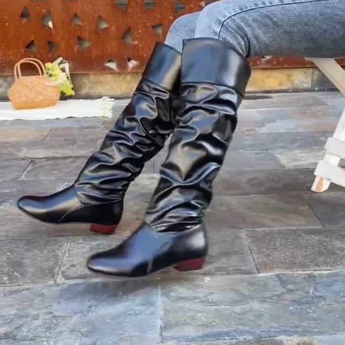 LIVIA | Elegant Slouchy Knee-High Boots