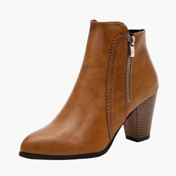 SOFIA | Elegant Block Heel Ankle Boots