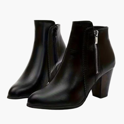SOFIA | Elegant Block Heel Ankle Boots