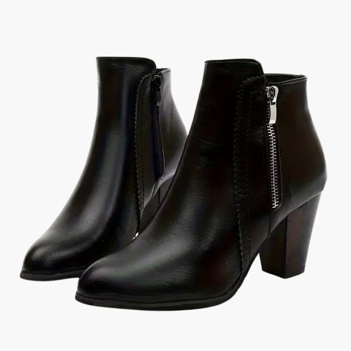 SOFIA | Elegant Block Heel Ankle Boots