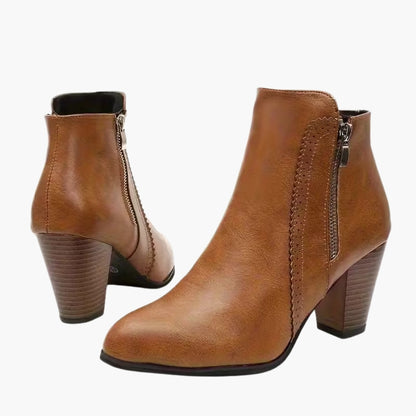 SOFIA | Elegant Block Heel Ankle Boots