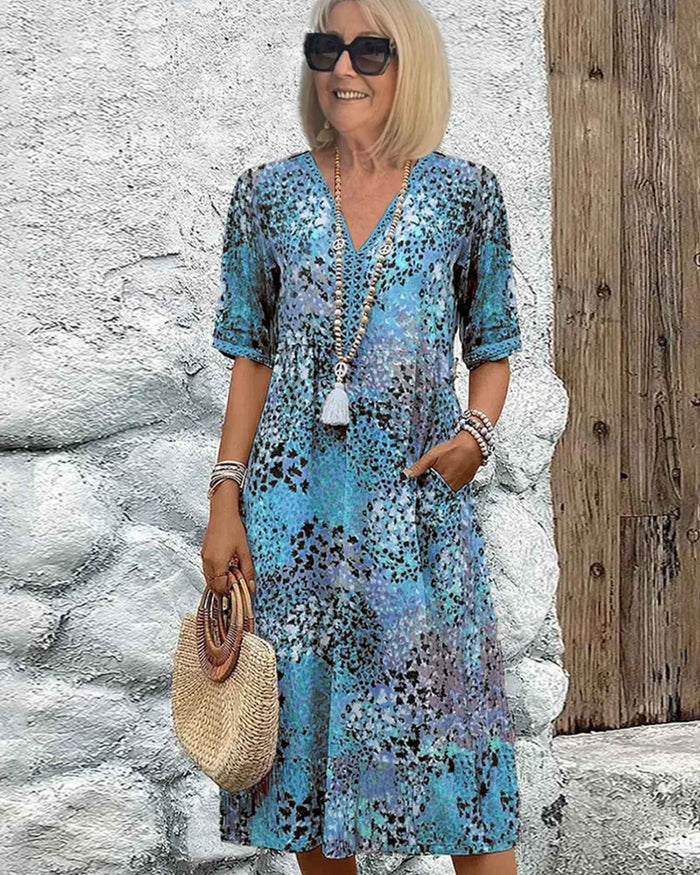 Bianca – Elegant Floral Midi Dress