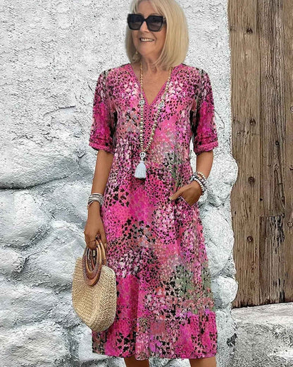 Bianca – Elegant Floral Midi Dress