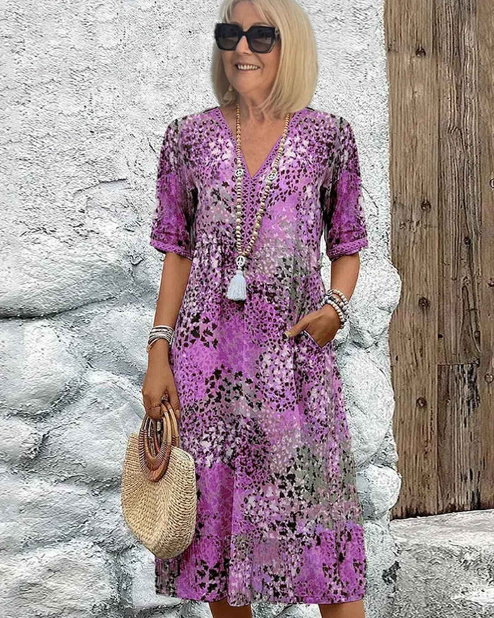 Bianca – Elegant Floral Midi Dress